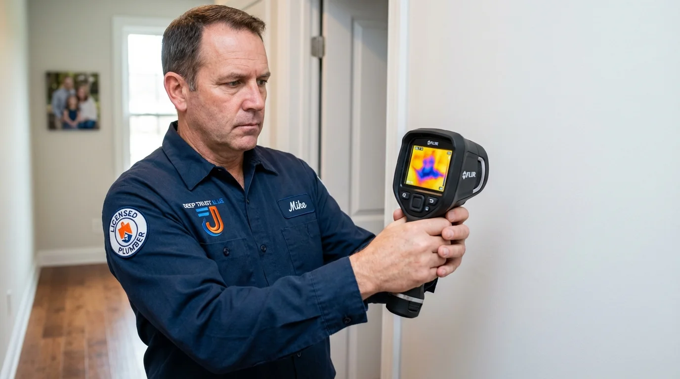 Thermal imaging leak detection by Johns Plumbing LLC in Marshall